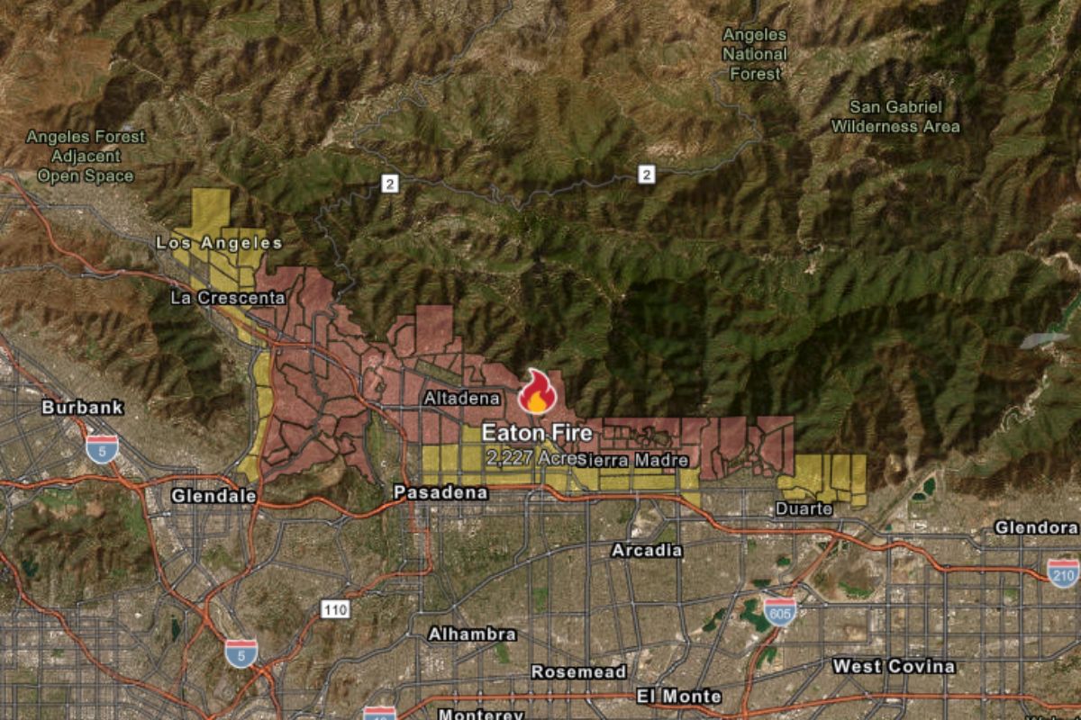Eaton Fire Image source: ktla