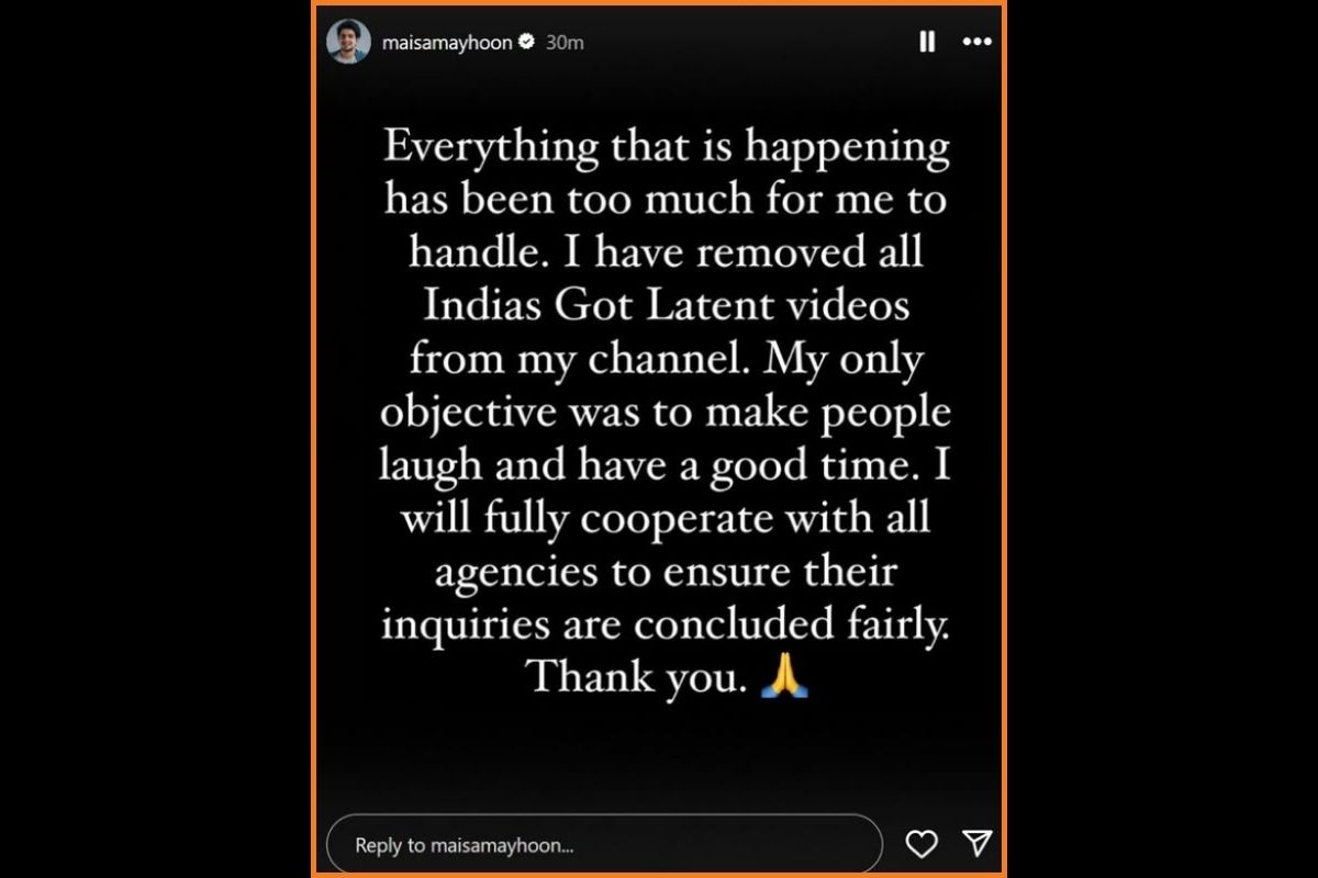 samay raina insta story