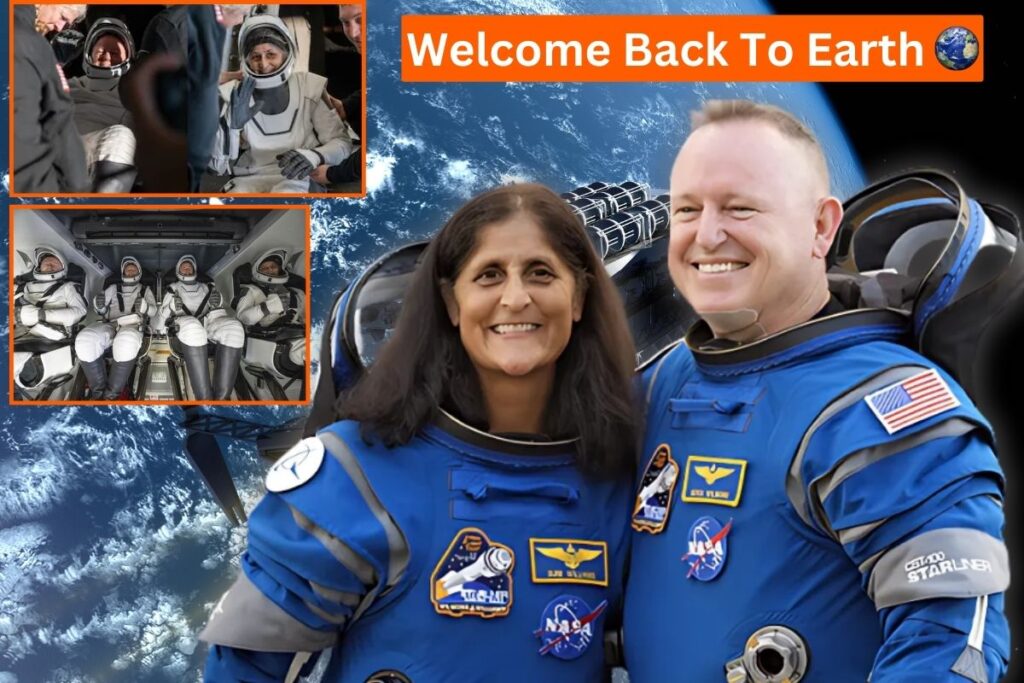 Sunita Williams returns to earth