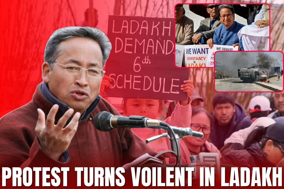 Protest Turns Voilent In Ladakh